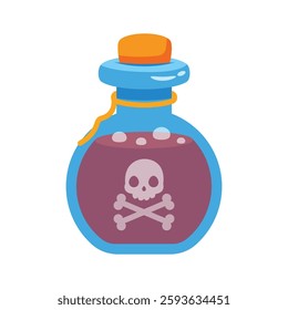 A customizable 3d icon depicting poison glass flask