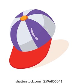 A customizable 3d style icon denoting p cap