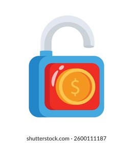 A customizable 3d style icon of financial protection