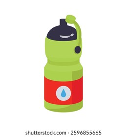 A customizable 3d style icon of water bottle