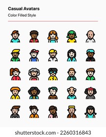 Customizable avatars of people in different clothings, races, hairstyles, and professions. Perfect for apps and websites interfaces, social media, digital products, marketing, presentations, etc