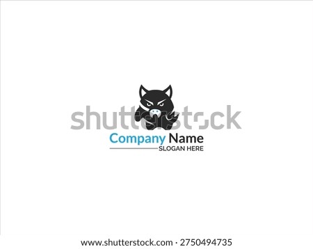 A customizable boar head logo template vector