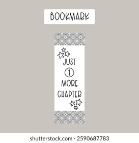 Customizable Bookmark with White Background – Aesthetic Design for Every Bookworm