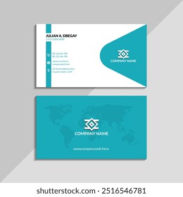 Customizable business card template with modern