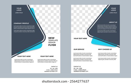 Customizable business flyer template. Advertising campaigns, A4 size