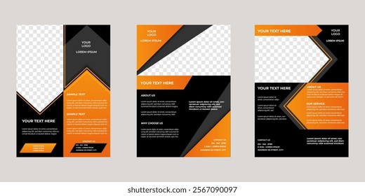 customizable business flyer template for startup and corporate needs. A4 design size. modern flyer template