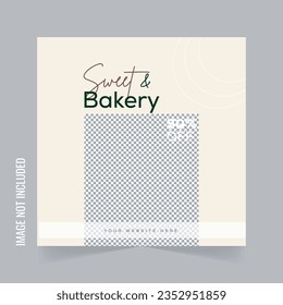 Customizable Cake Bakery Social Media Post Design