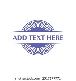 Emblema circular personalizable para logotipos versátiles para múltiples industrias