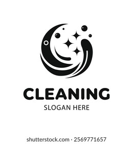 Customizable Cleaning Service Logo Template – Editable Vector Design for Professional Branding