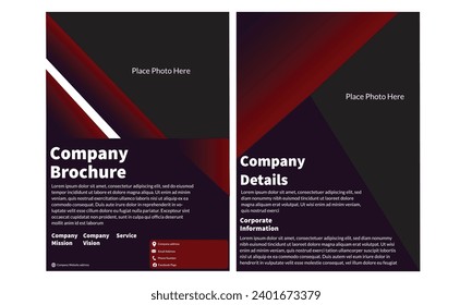 Customizable Corporate Brochure Vector Design