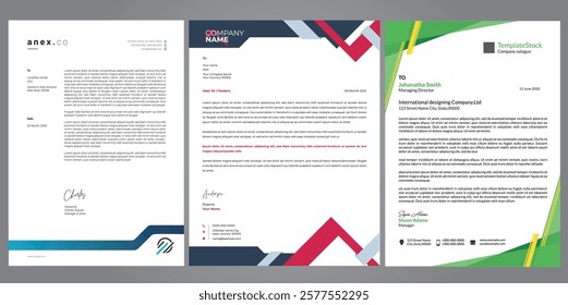 Customizable corporate letterhead template to create professional and branded official documents for your business.