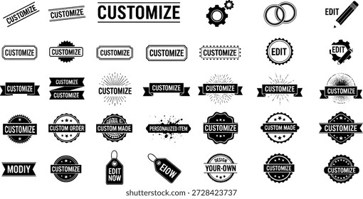 Customizable design elements for personalized products and branding