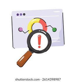 A customizable doodle style icon of risk analysis