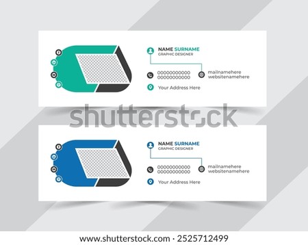 Customizable Email Signature Template, Stylish and Functional Email Signature Design for Your Brand