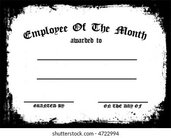 Customizable Employee on the Week certificate