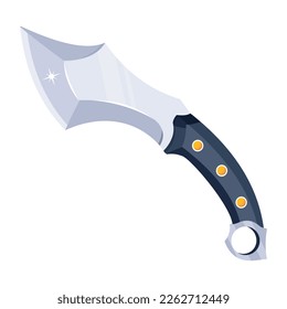 Ein anpassbares flaches Design des Messers 