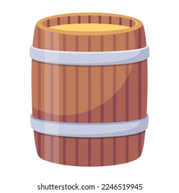 A customizable flat icon of barrel 