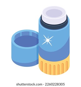 Un icono plano personalizable de pegamento 