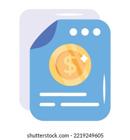 A customizable flat icon of wealth 