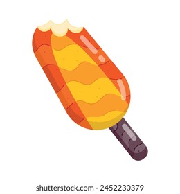 A customizable flat sticker showing ice candy