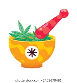 A customizable flat sticker of weed grinder