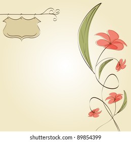 customizable floral background