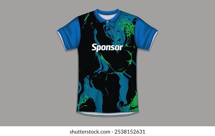 Customizable Football Shirt Design for Sublimation Printing
