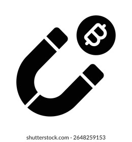 Um ícone de glifo personalizável de retenção de bitcoin