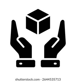 A customizable glyph icon of creative modelling