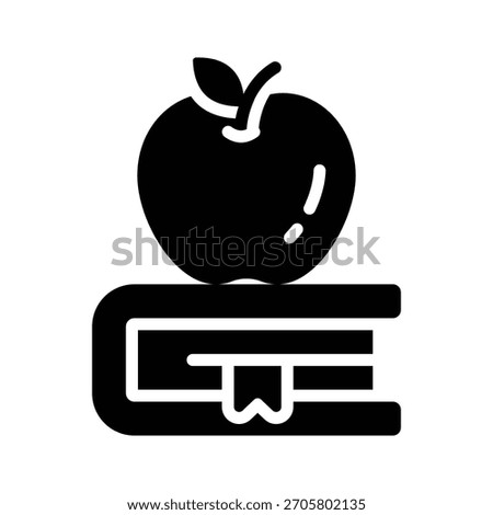 A customizable glyph icon of healthy knowledge
