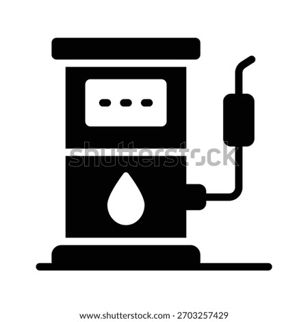 A customizable glyph icon of petrol pump