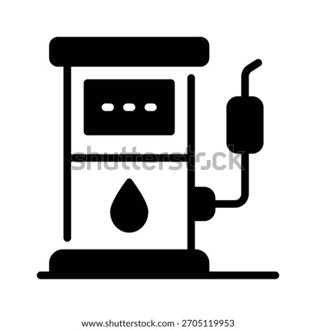 A customizable glyph icon of petrol pump