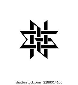 Plantilla de logotipo de monograma GN NG personalizable para su marca única