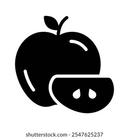 A customizable icon of apple, ready to use vector