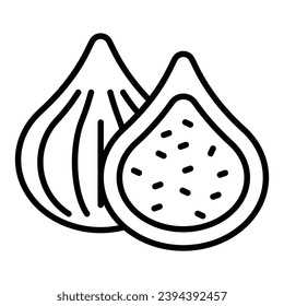 Ein anpassbares Symbol für Feigen im modernen Design-Stil