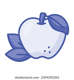 A customizable icon of Red apple, ready to use vector