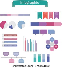 Teamplate Infográfico personalizable con diferentes tablas y gráficos, perfecto para su próxima presentación.
