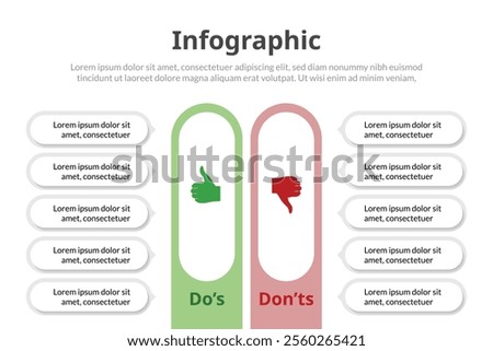Customizable Infographic Template, Dos and Don’ts, Pros and Cons, and Versus Analysis