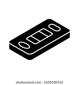 A customizable isometric filled icon of pregnancy kit