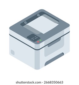 Um ícone isométrico personalizável da ferramenta de digitalização de documentosName