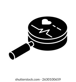 A customizable isometric icon of healthcare research concept