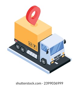 Customizable isometric icon of online  shopping
