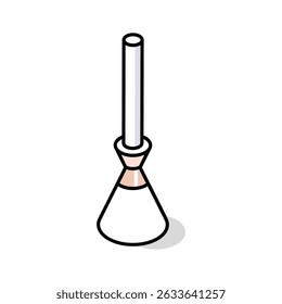 A customizable isometric icon showing a dusting brush tool