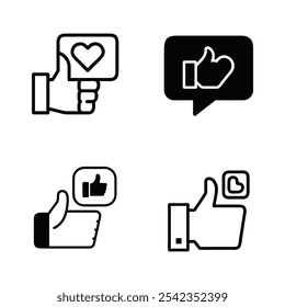 Customizable Like Button Vector Graphics