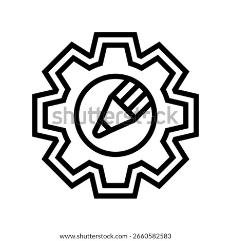 customizable line icon vector. customizable sign. isolated contour symbol black illustration
