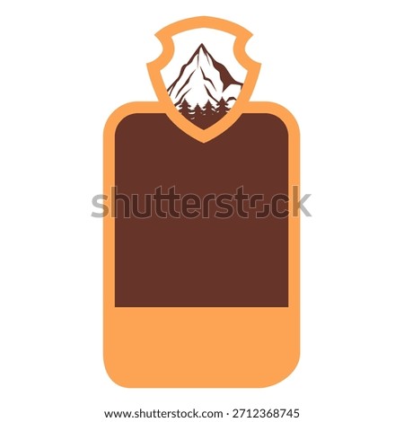 Customizable national park icon vector. National Park Illustration sign. National Park template symbol or logo.