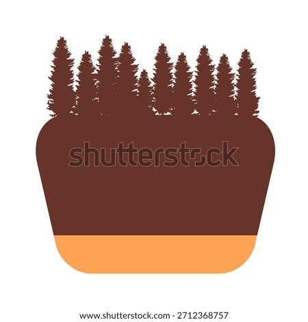 Customizable national park icon vector. National Park Illustration sign. National Park template symbol or logo.