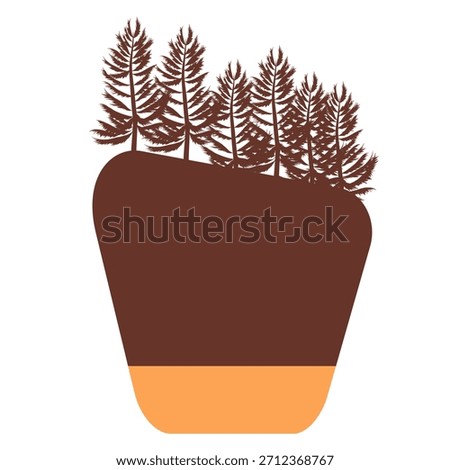 Customizable national park icon vector. National Park Illustration sign. National Park template symbol or logo.