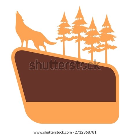 Customizable national park icon vector. National Park Illustration sign. National Park template symbol or logo.