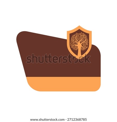 Customizable national park icon vector. National Park Illustration sign. National Park template symbol or logo.